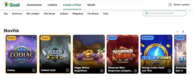Invito al sito di videogiochi online Sisal.it Invito al sito di videogiochi online Sisal.it
